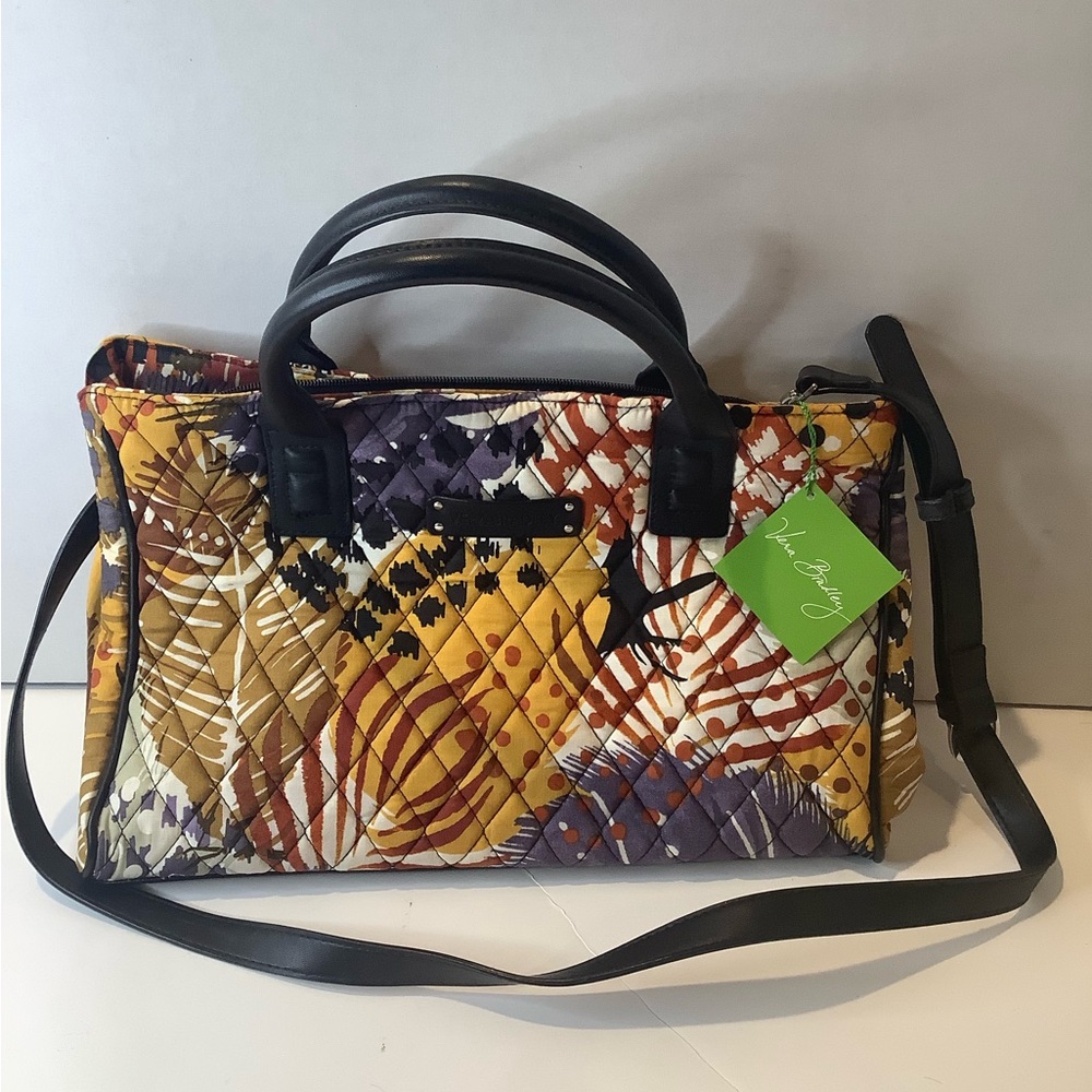 NWT Vera Bradley Triple Compartment Floral Hand/Shoulder Bag